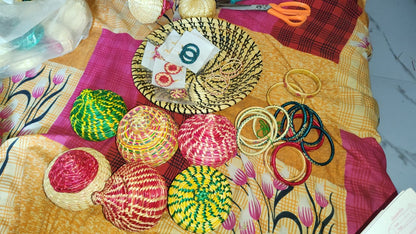 Handwoven Miniature Bamboo Baskets