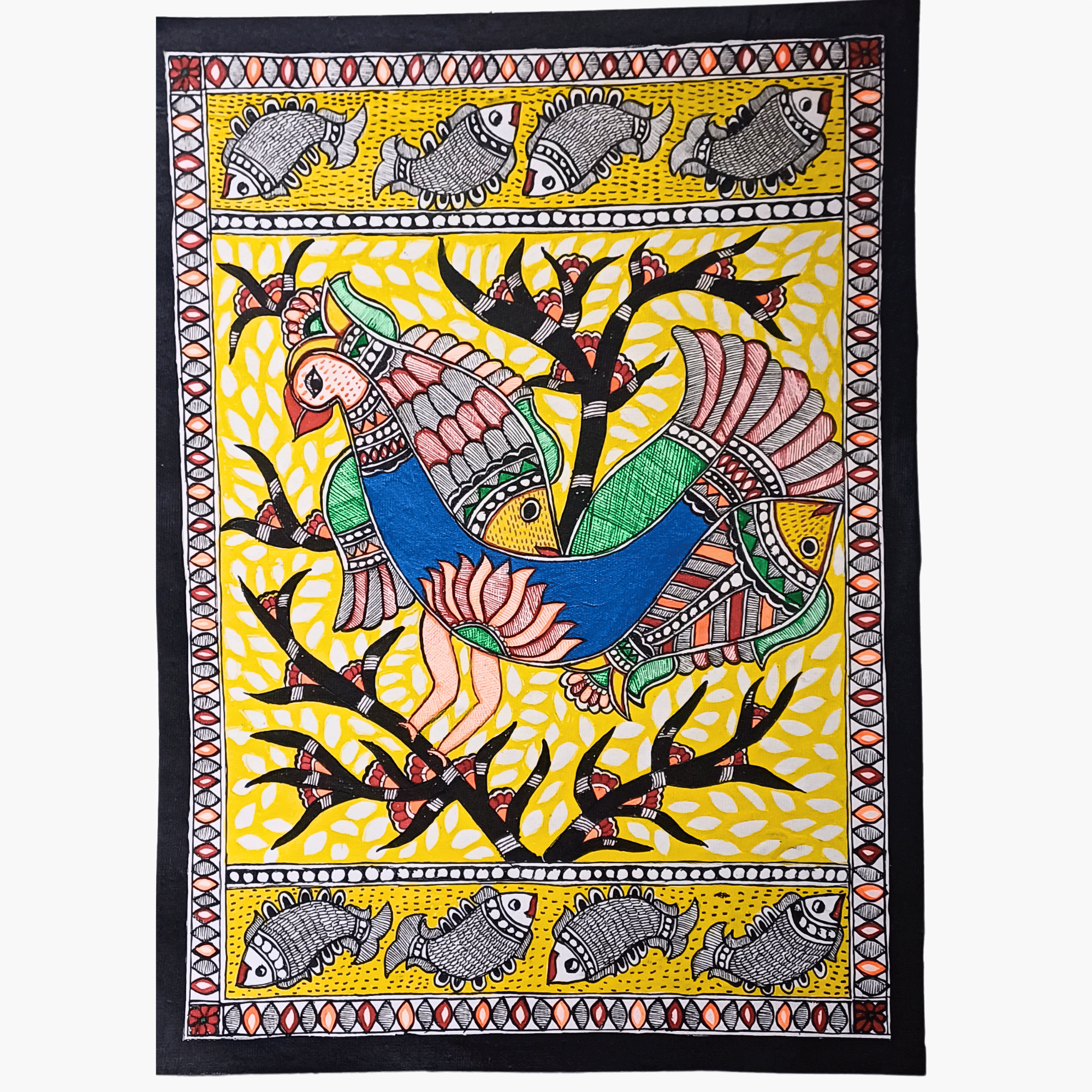 Madhubani Peacock Painting